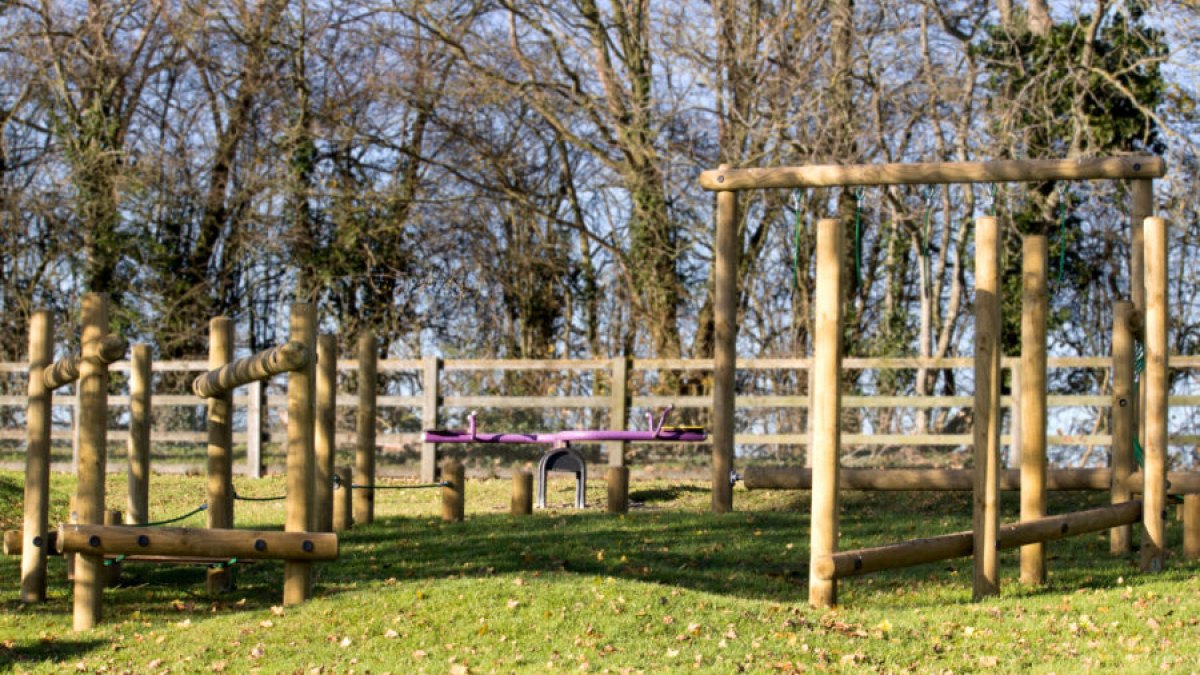 The activity trail at Granborough Play Area